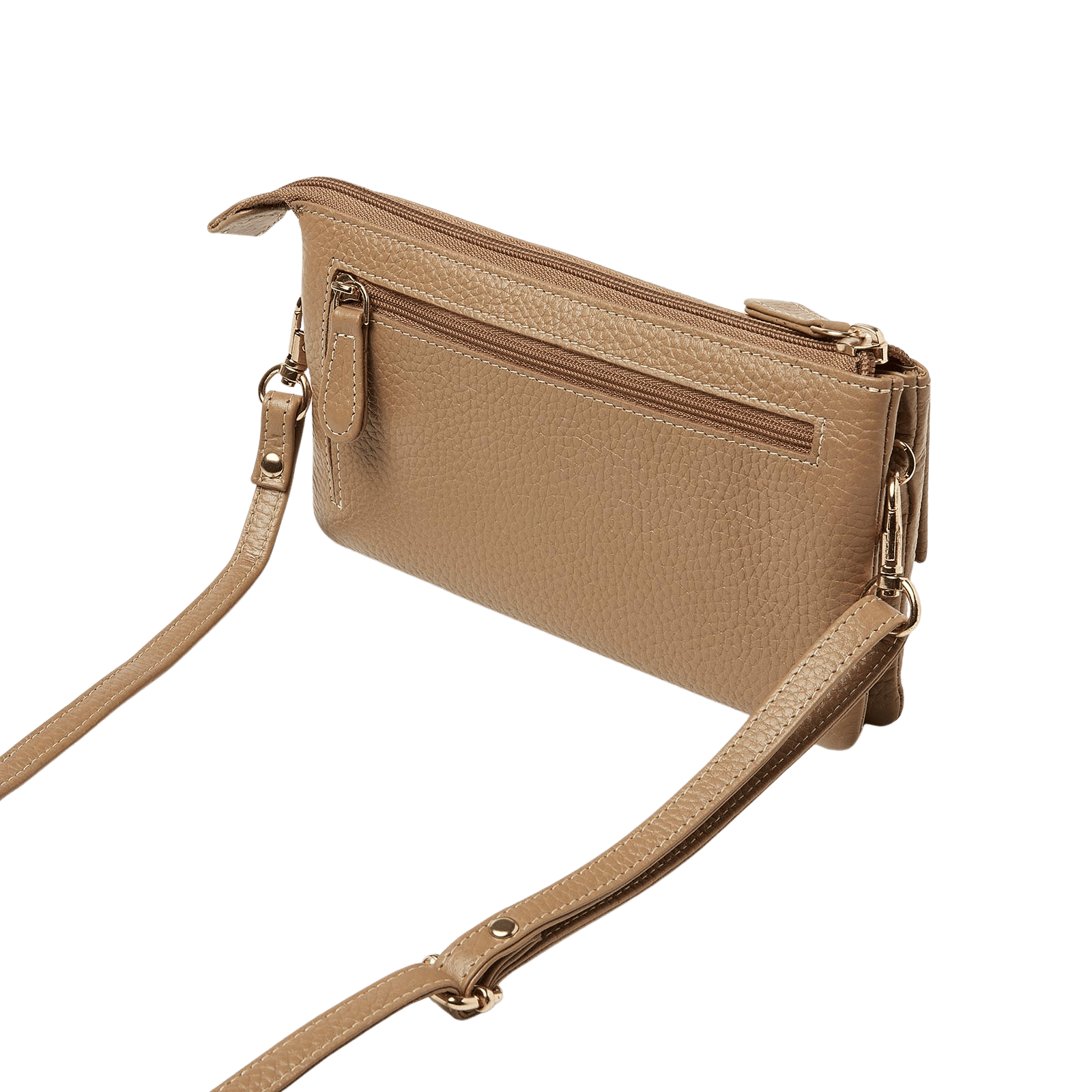 Schoudertas voor dames, multifunctioneel, met rits en opbergvakken