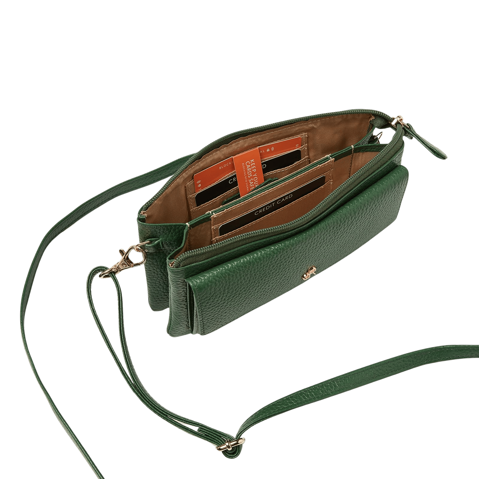 Schoudertas voor dames, multifunctioneel, met rits en opbergvakken