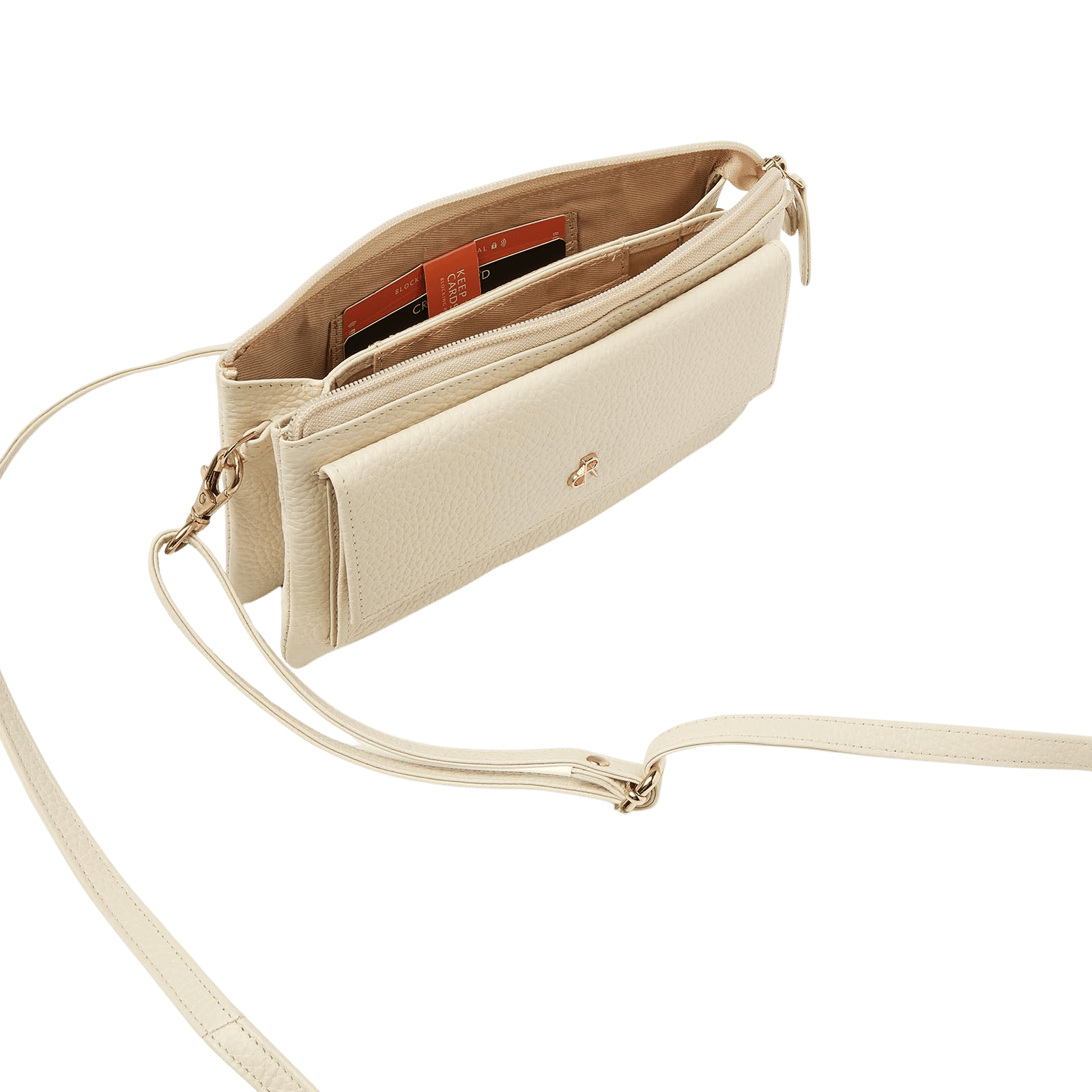 Schoudertas voor dames, multifunctioneel, met rits en opbergvakken