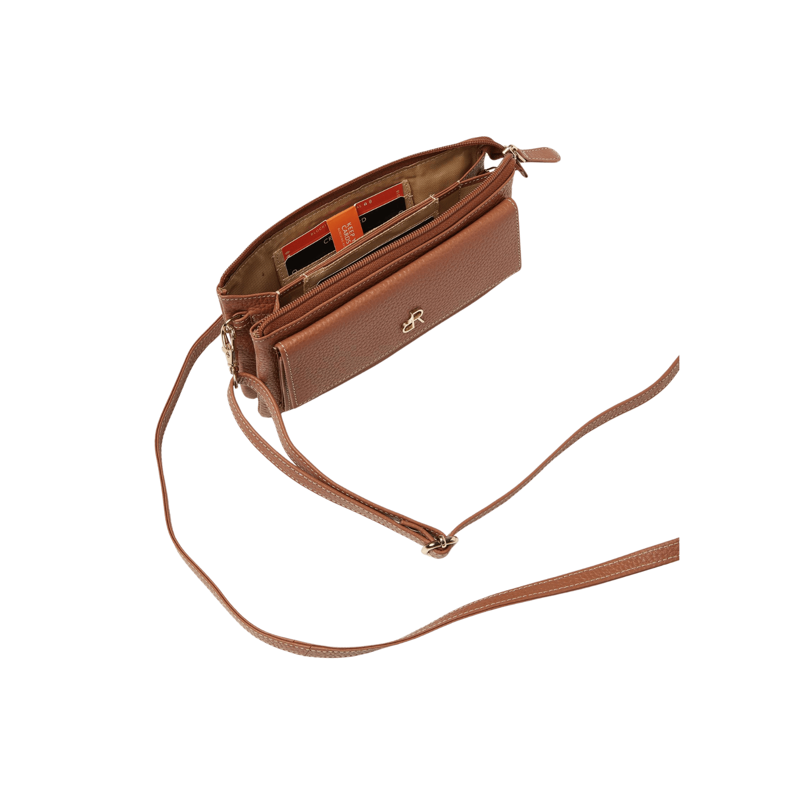 Schoudertas voor dames, multifunctioneel, met rits en opbergvakken