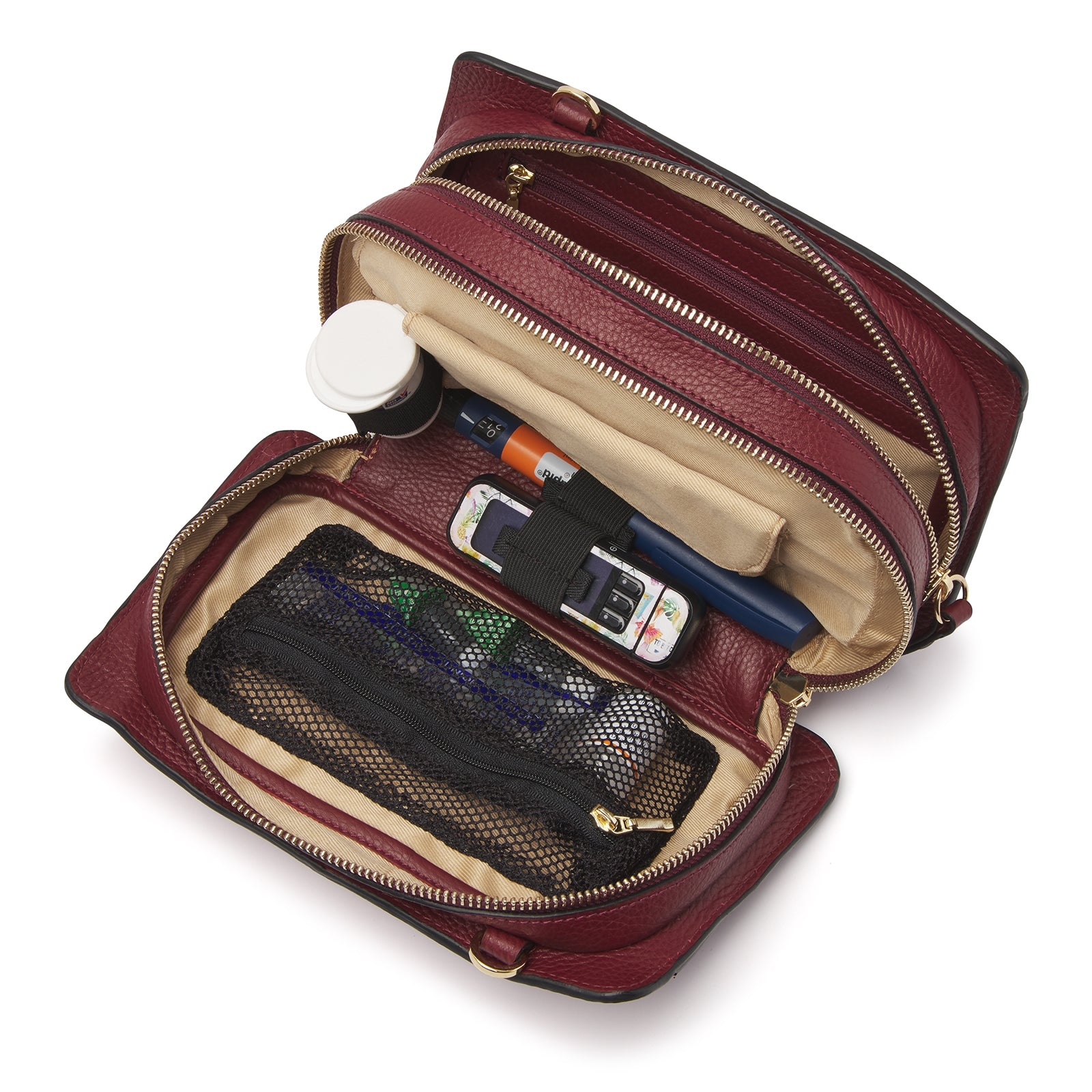 Diabetes schoudertas Carice compact en stijlvol