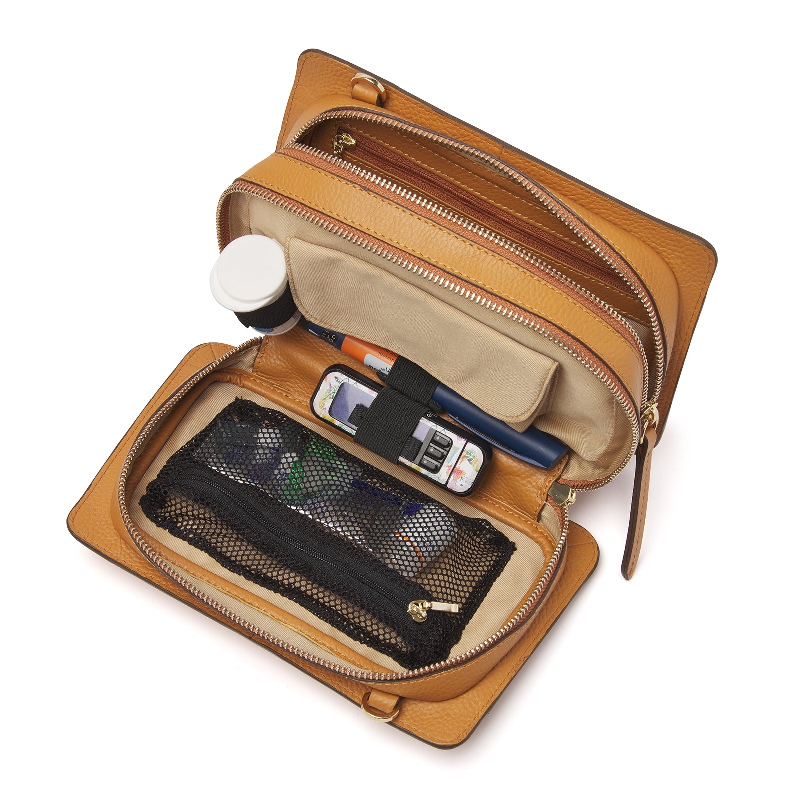 Diabetes schoudertas Carice compact en stijlvol