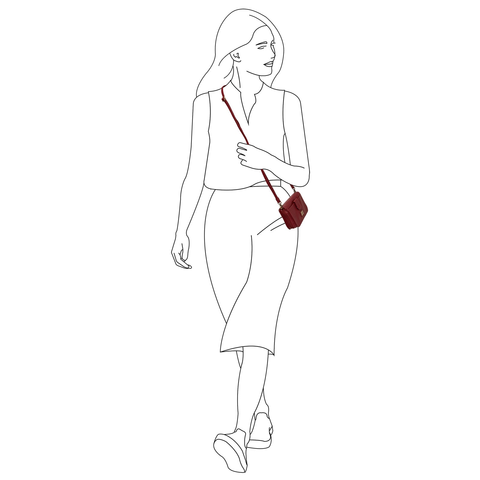 Diabetes schoudertas Indy overzichtelijke tas