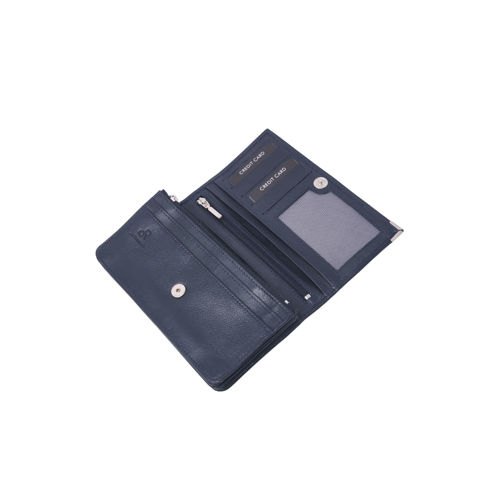 Ruime Damesportemonnee met RFID Bescherming en Overslagfunctie