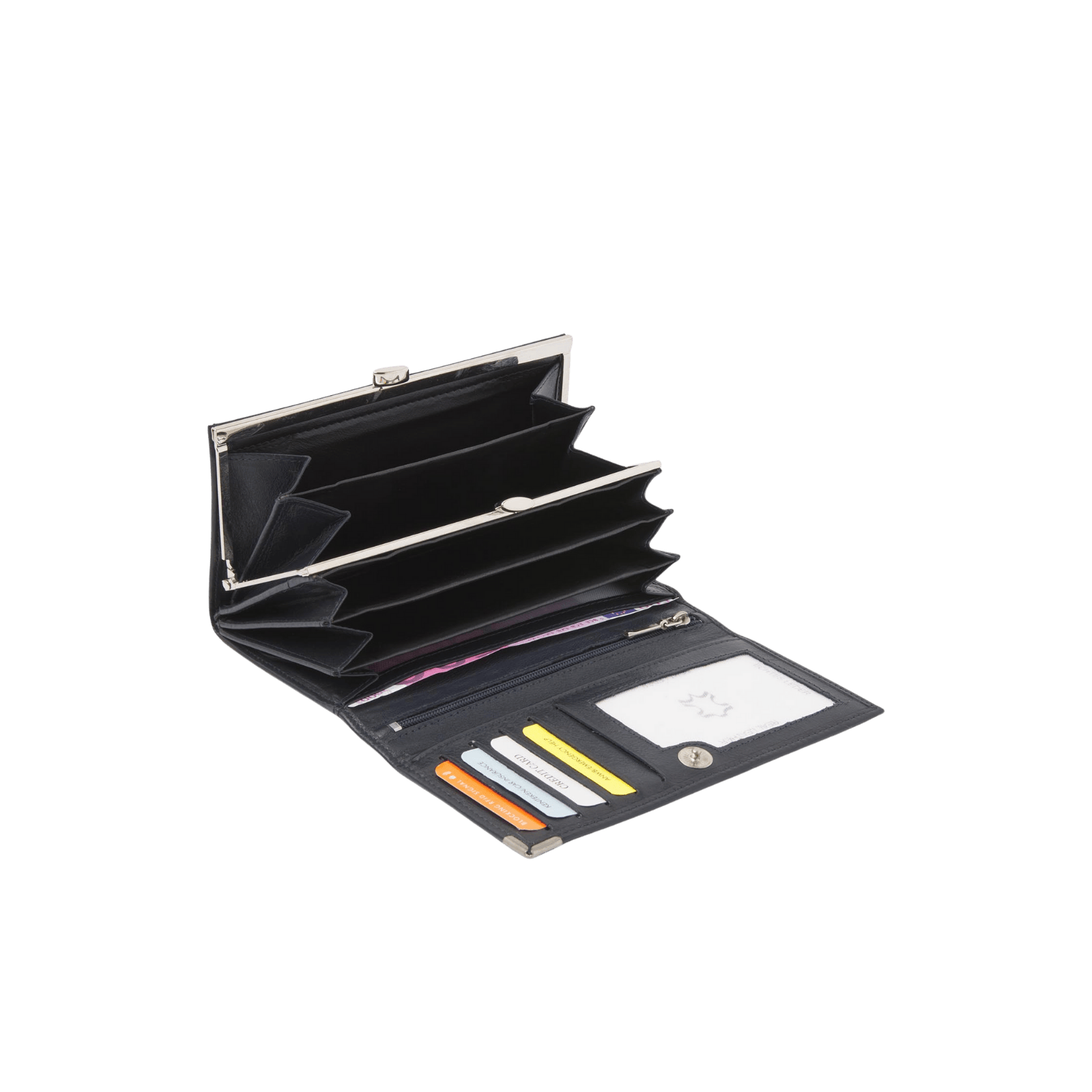 Damesportemonnee voor pasjes, briefgeld en RFID bescherming