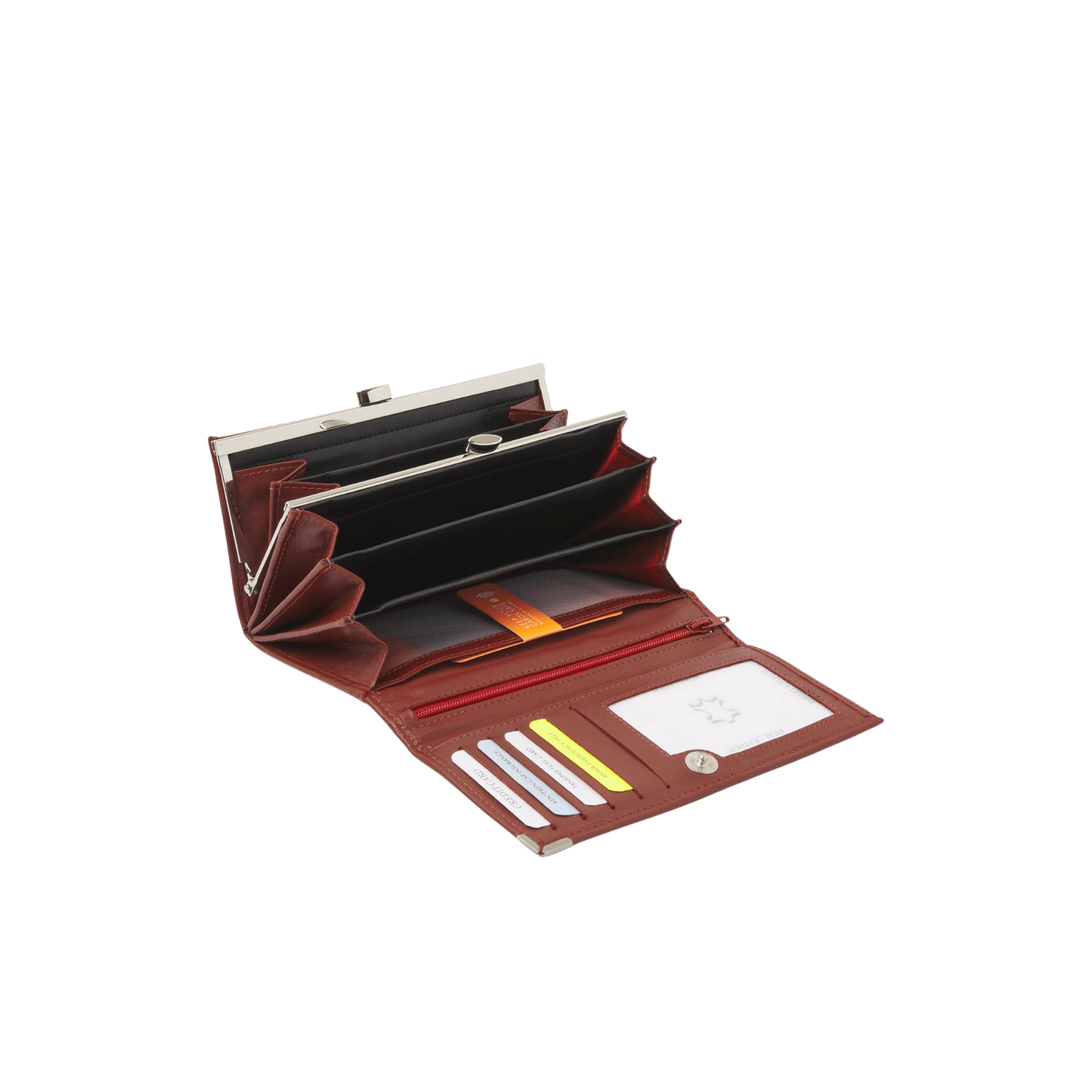 Damesportemonnee voor pasjes, briefgeld en RFID bescherming