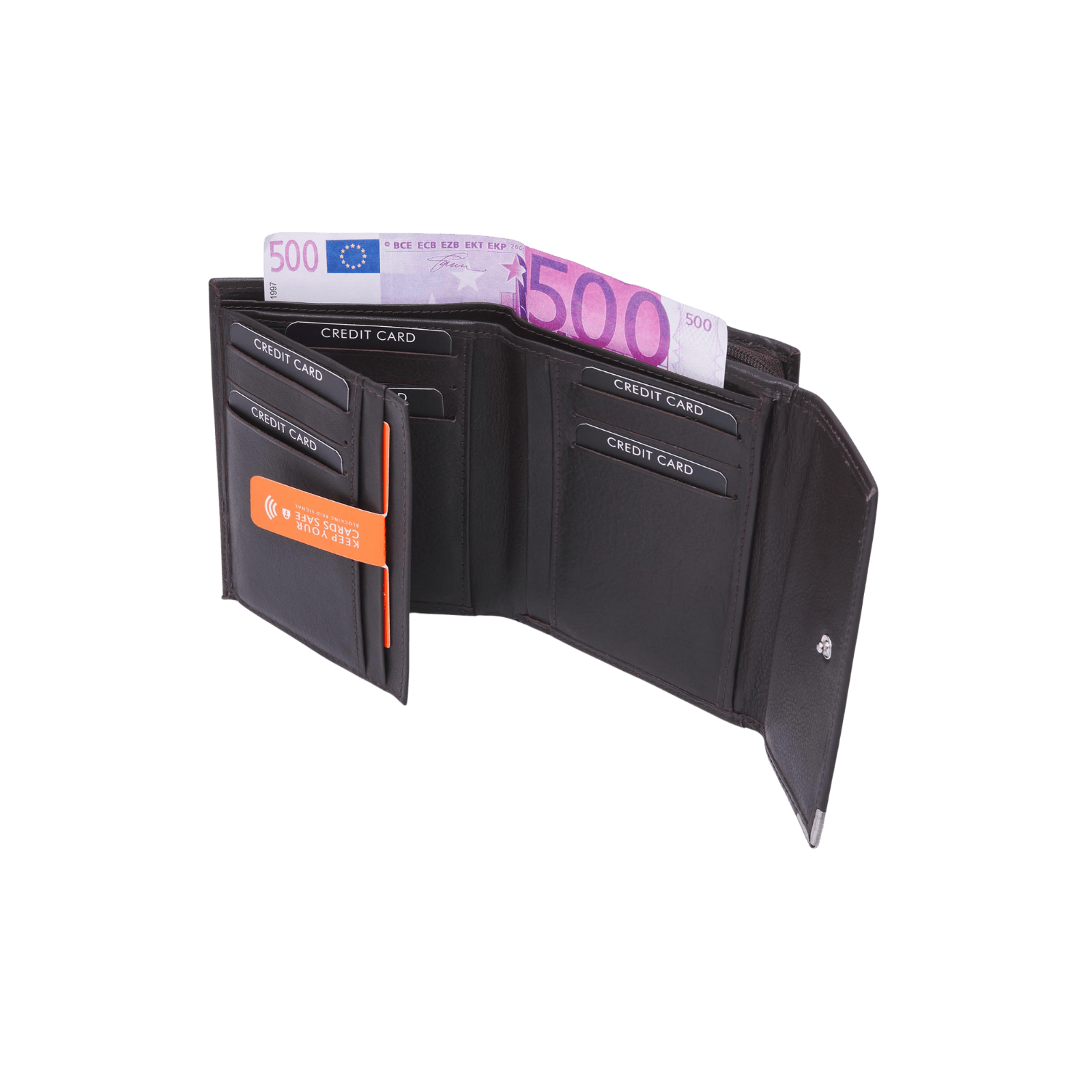 Compacte Damesportemonnee met Rits, Multifunctioneel en Stijlvol