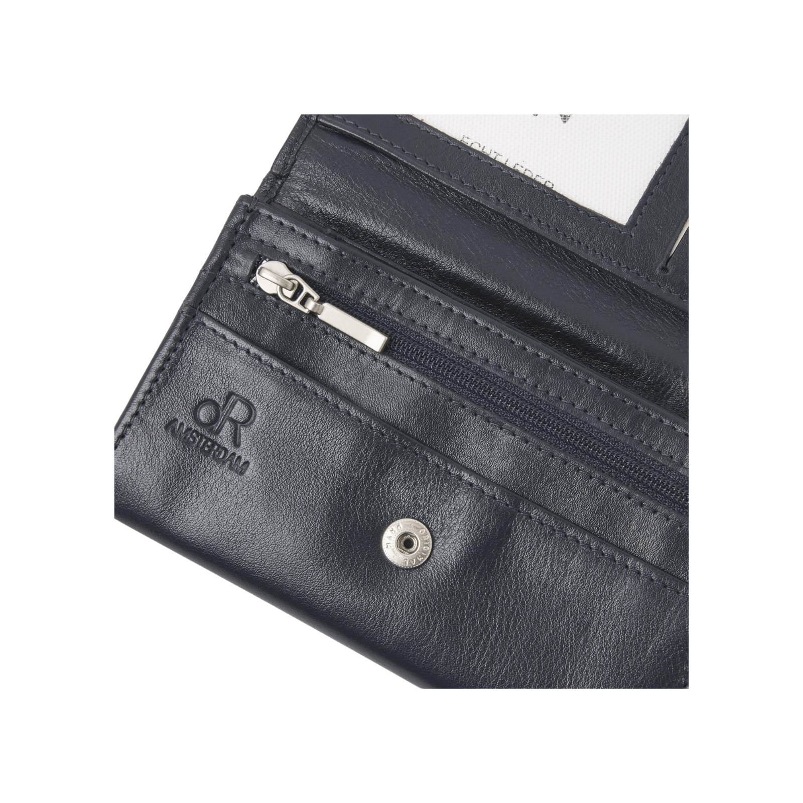 Damesportemonnee met RFID bescherming, overslag en 15 opbergvakjes