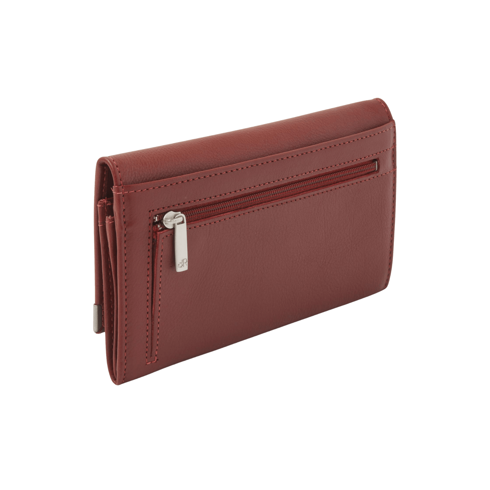 Damesportemonnee met overslag, RFID, 9 pasjes- en ritsvakken