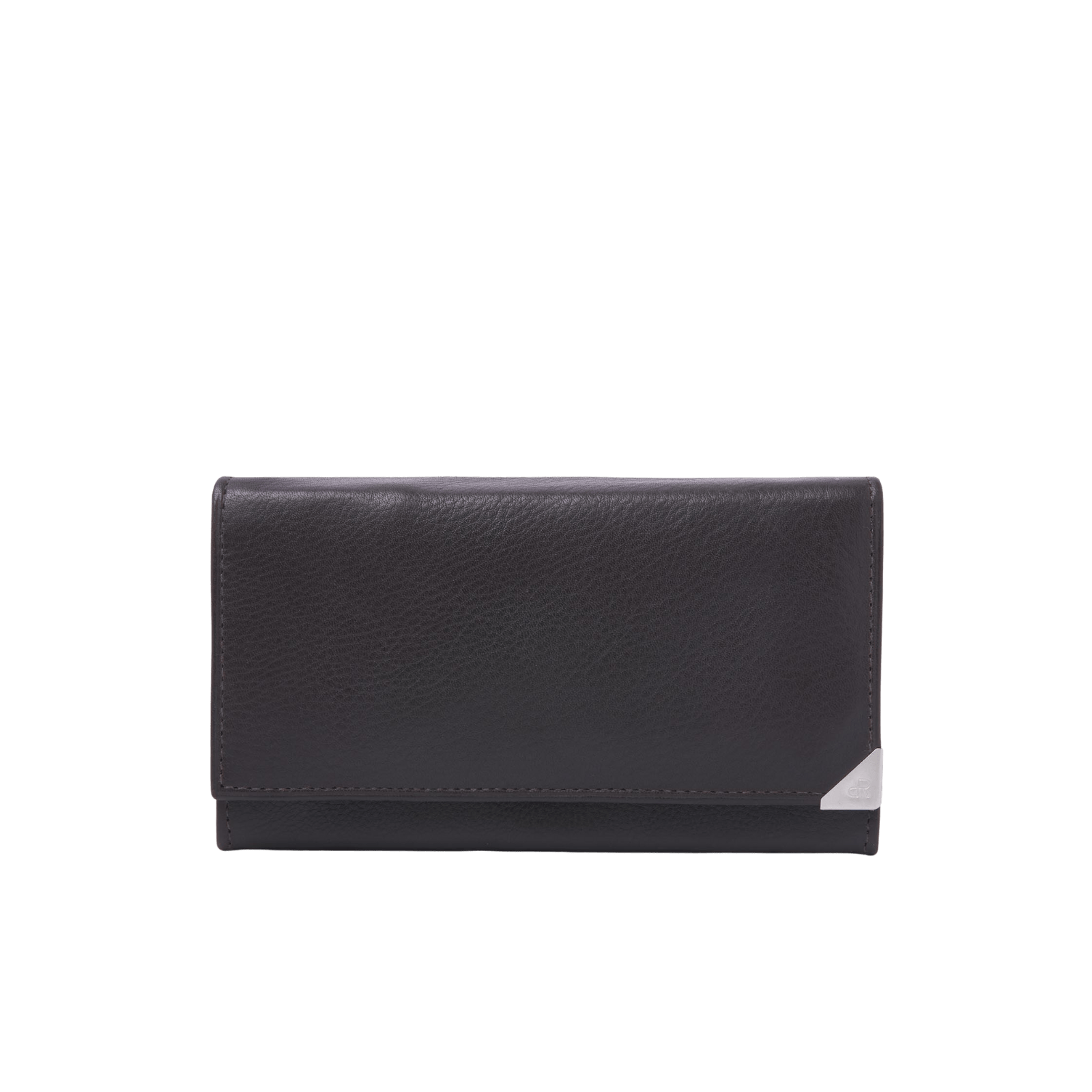 Damesportemonnee met rits, overslag en 7 pasjesvakken, leer