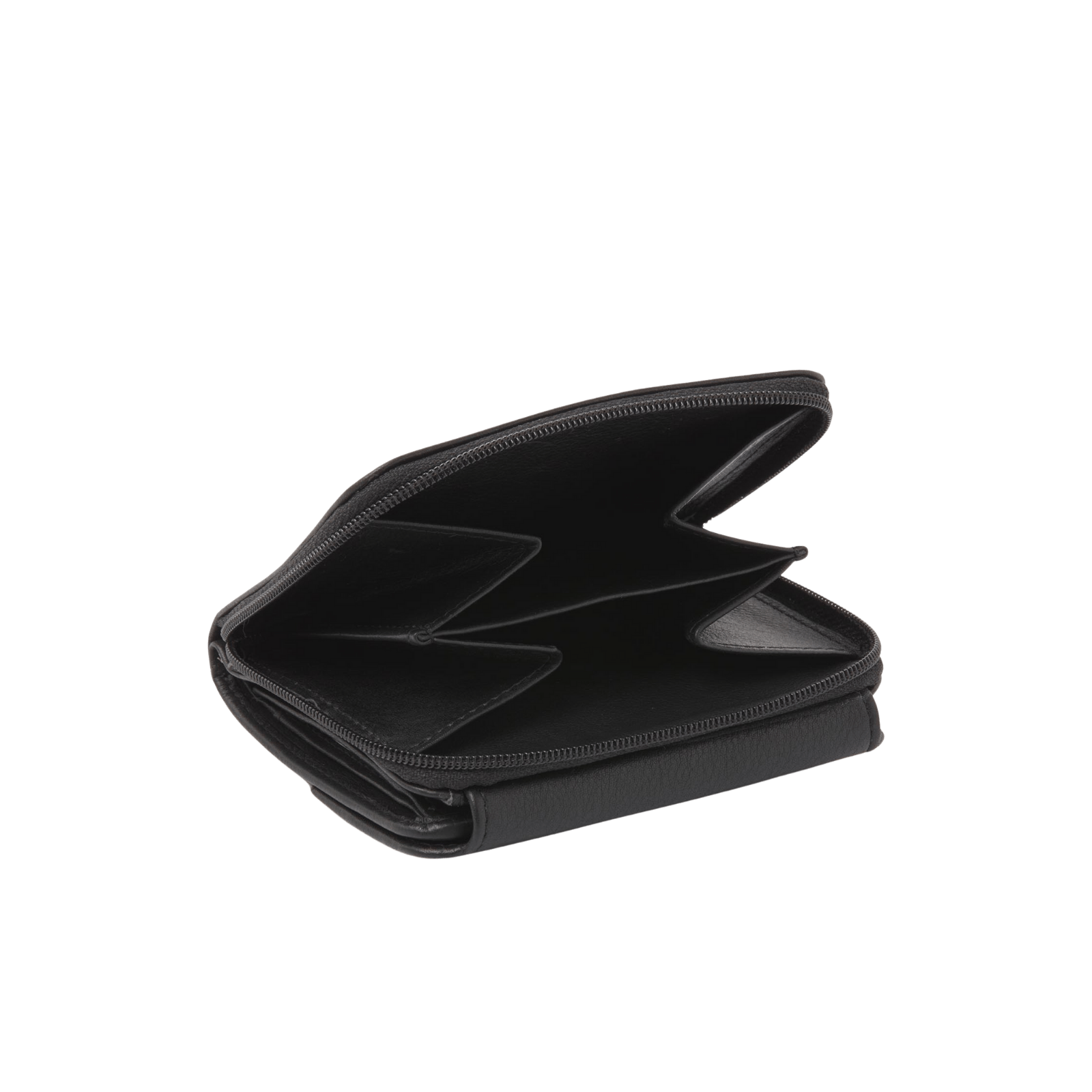 Damesportemonnee met rits, 8 pasjesvakken en RFID bescherming