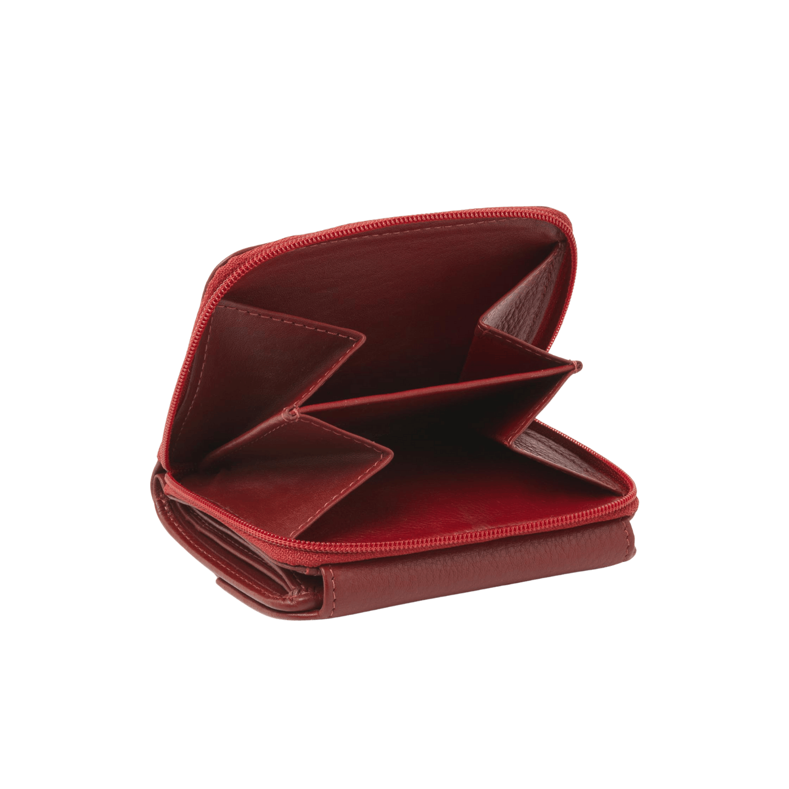 Damesportemonnee met rits, 8 pasjesvakken en RFID bescherming