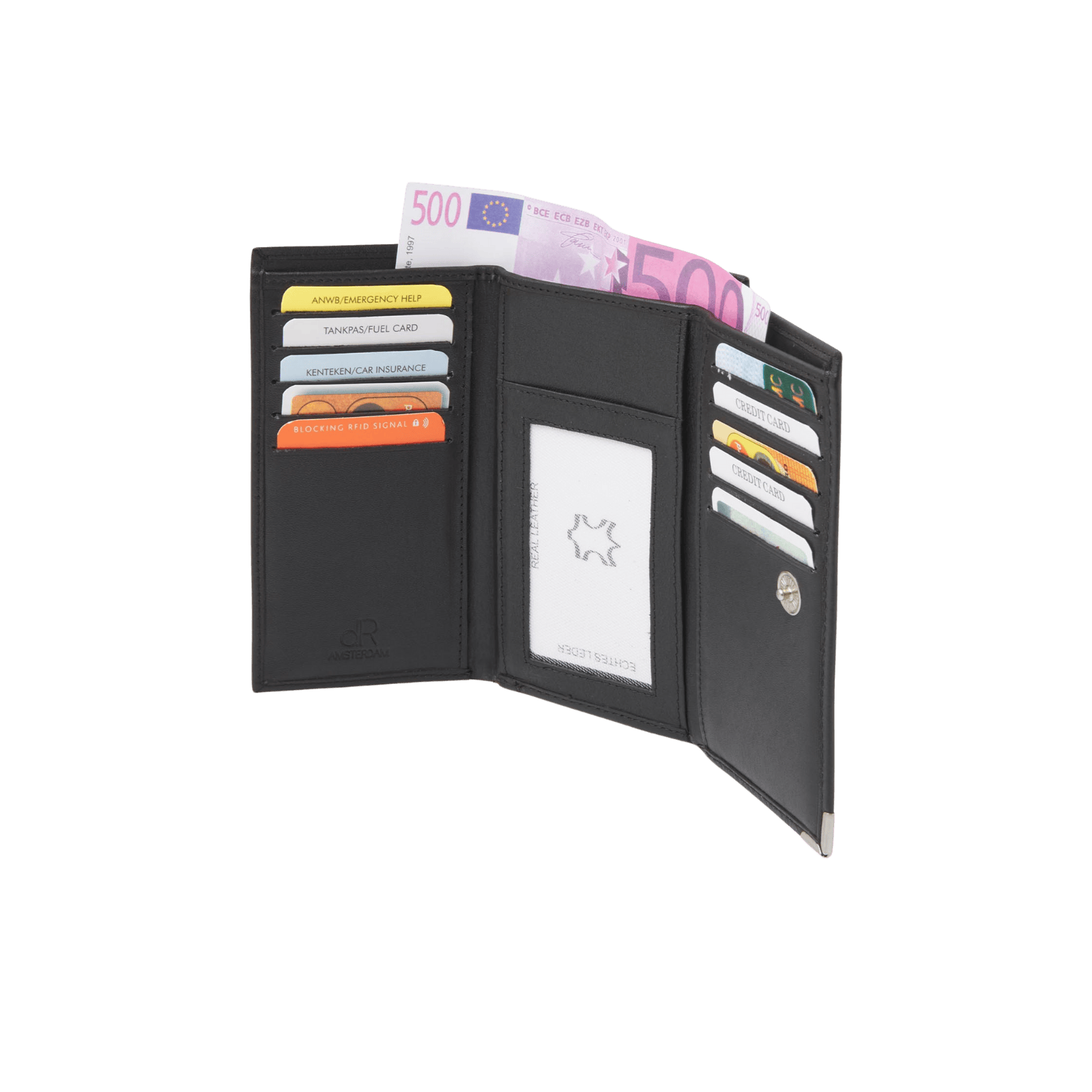 Classic Women's Wallet for 13 Cards, Coin and Bill Compartments