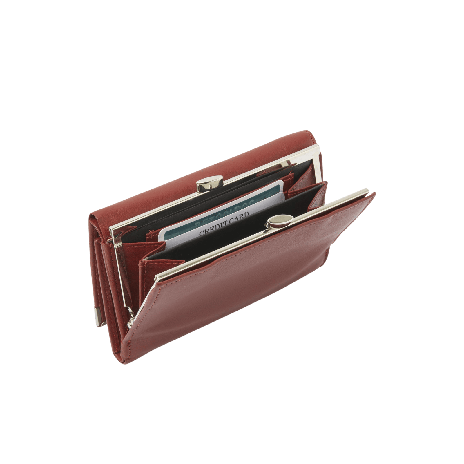 Klassieke Damesportemonnee voor 13 Pasjes, Munt- en Briefgeldvakken