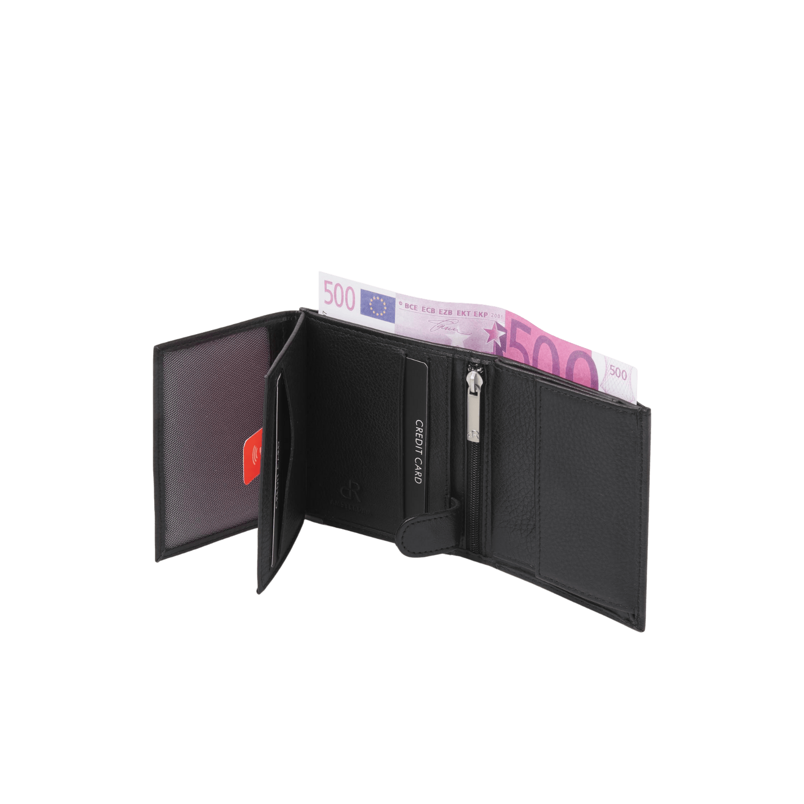 Portemonnee heren billfold, compact met RFID-bescherming en stijl