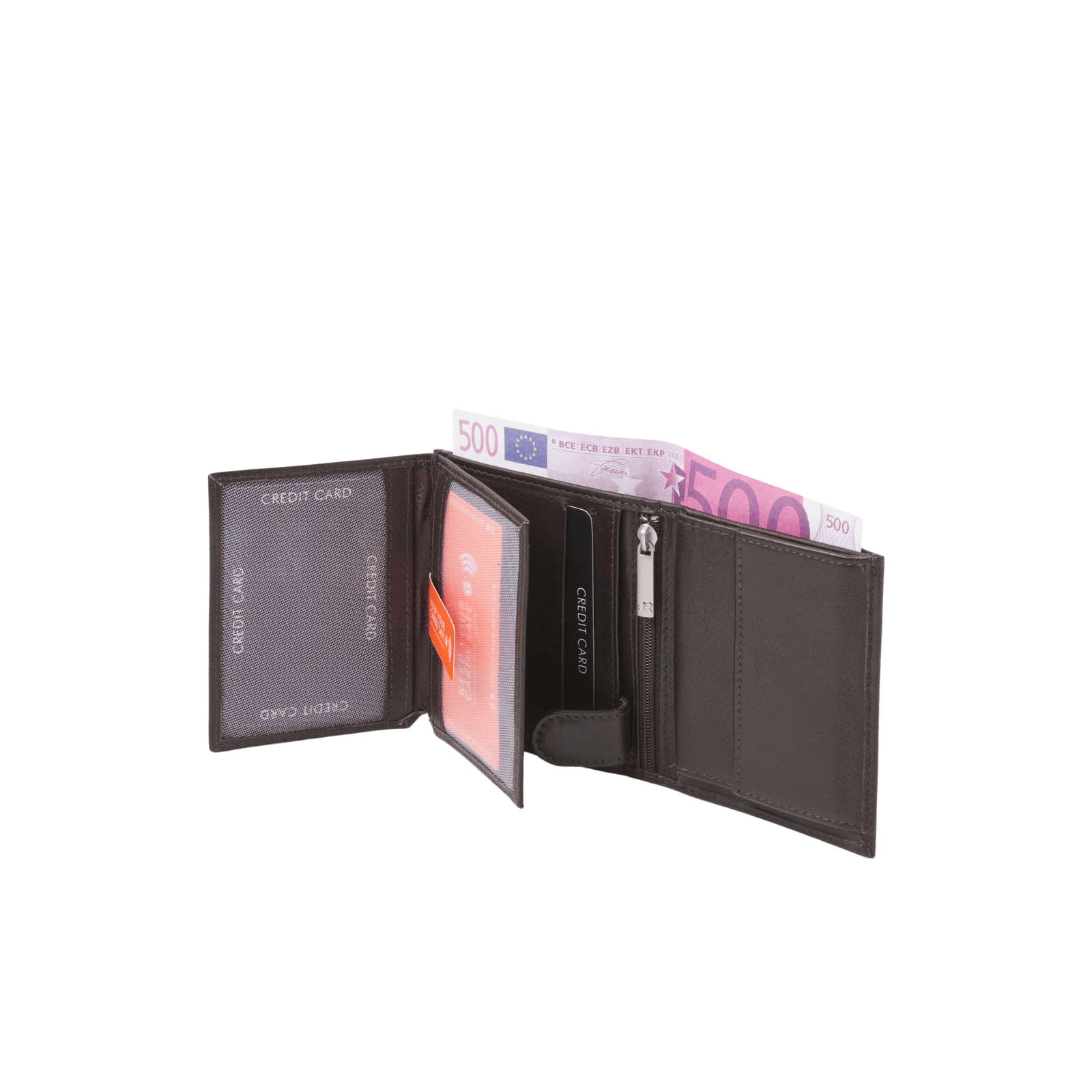 Portemonnee heren billfold, compact met RFID-bescherming en stijl