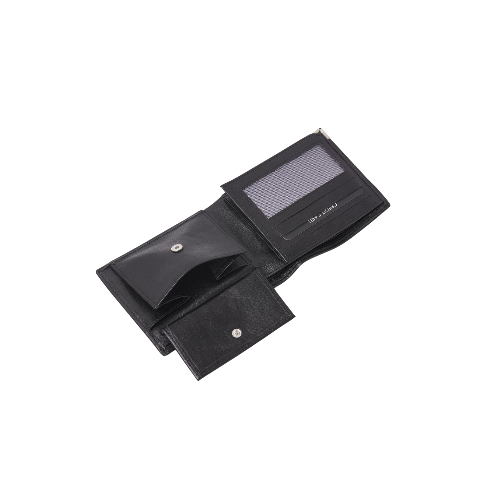 Portemonnee voor heren, billfold met RFID-bescherming en vakken