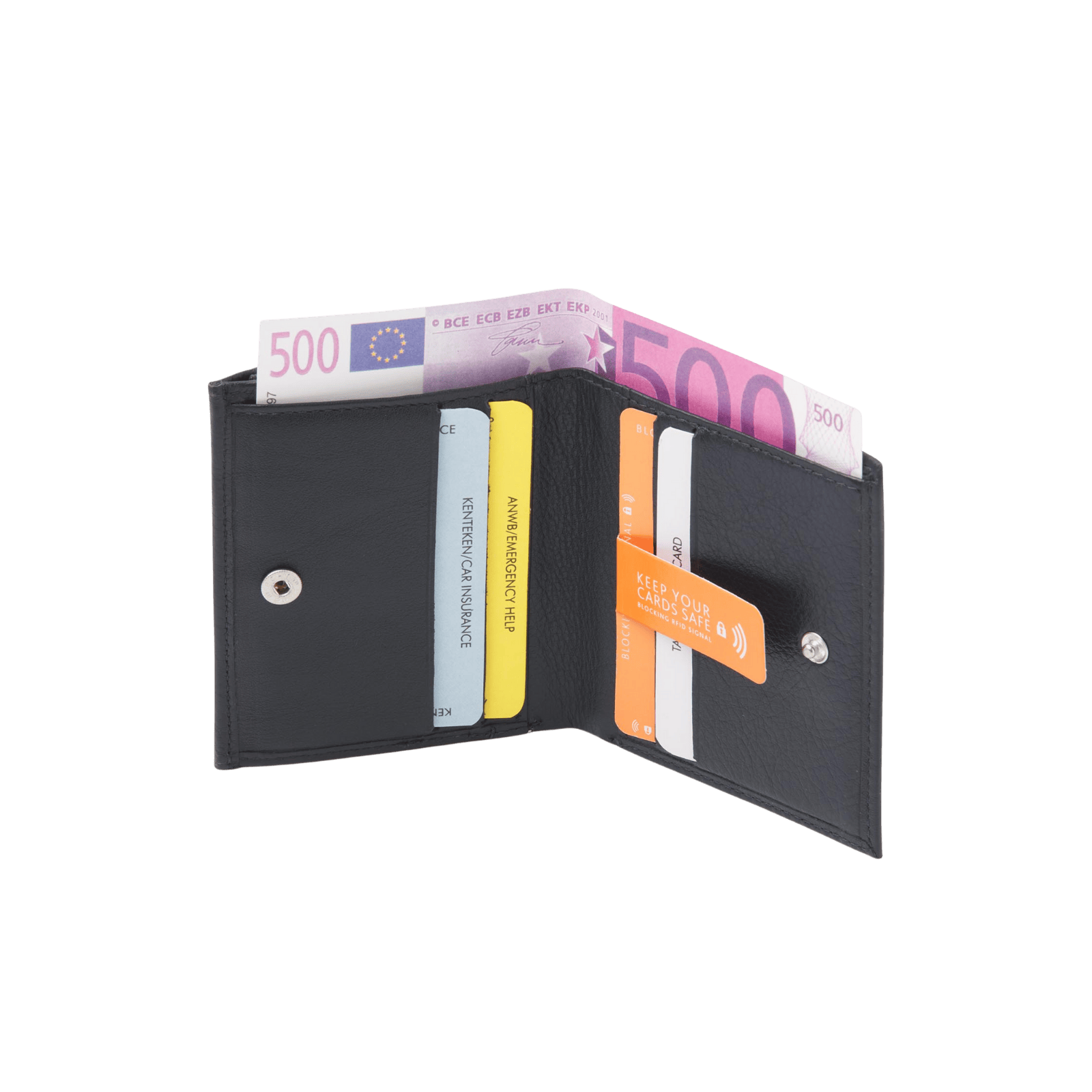 Dames portemonnee klein met RFID bescherming, compact en stijlvol