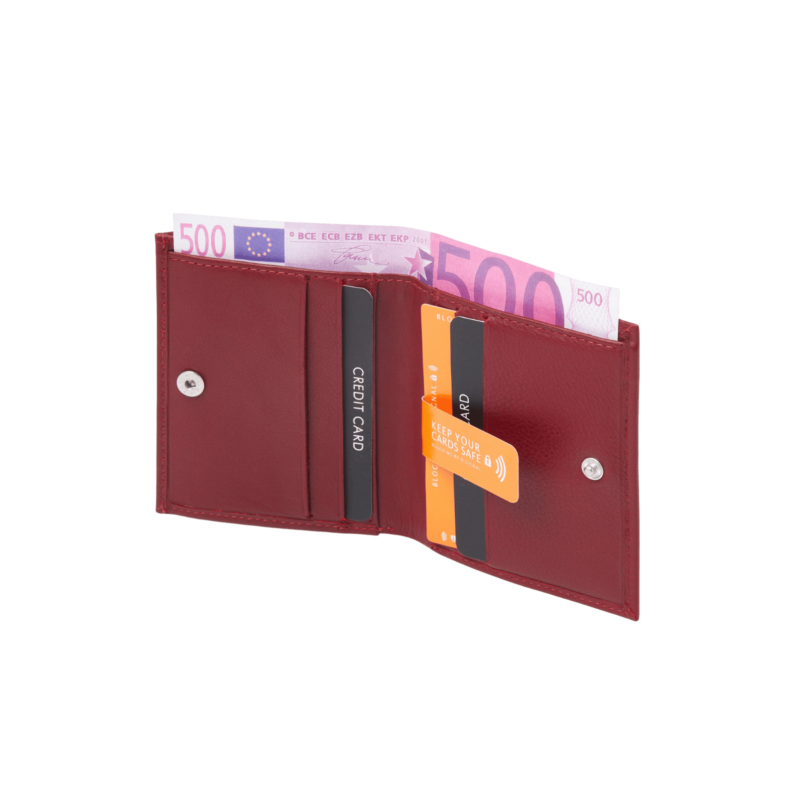 Dames portemonnee klein met RFID bescherming, compact en stijlvol