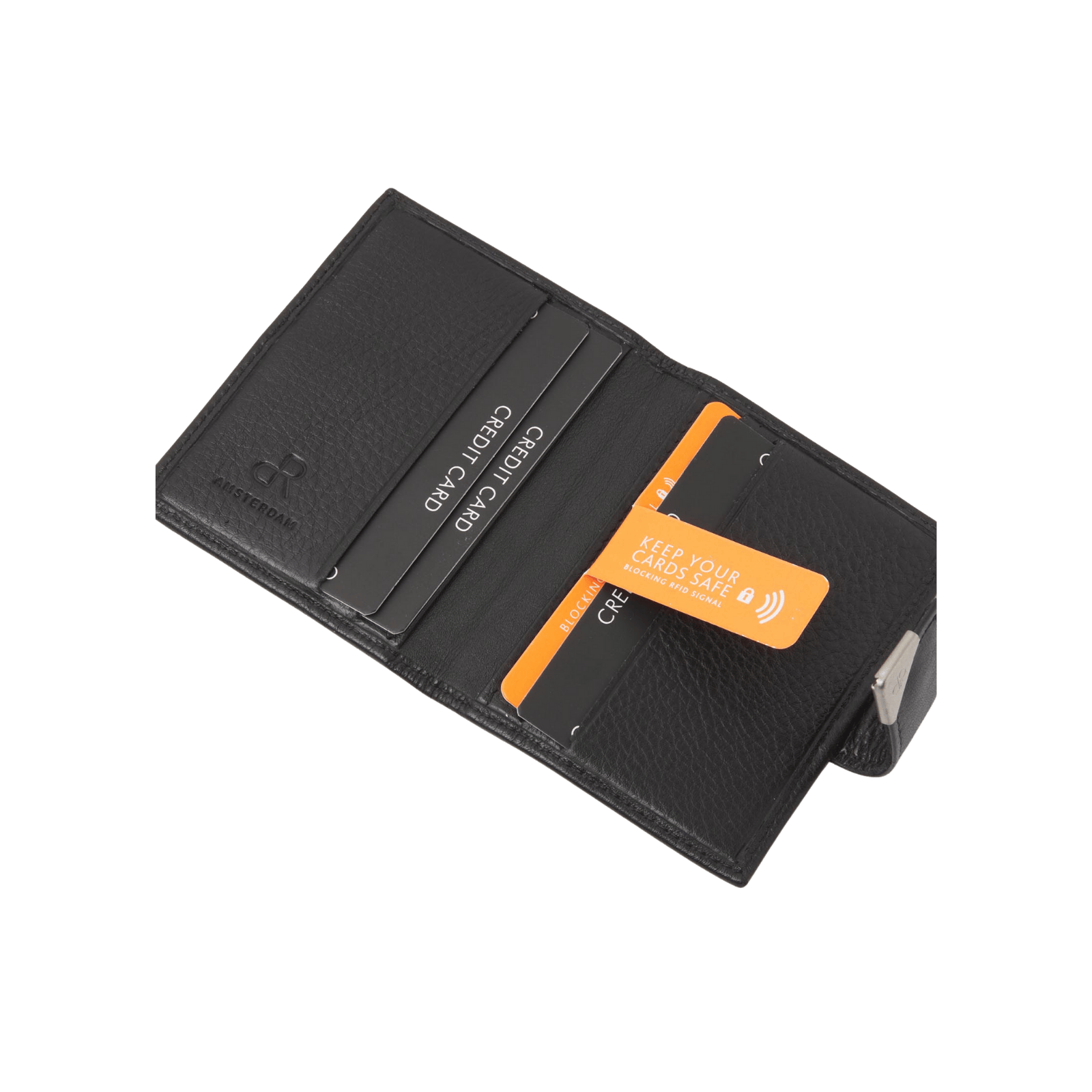 Creditcard-etui voor mannen, vrouwen, met RFID en druksluiting