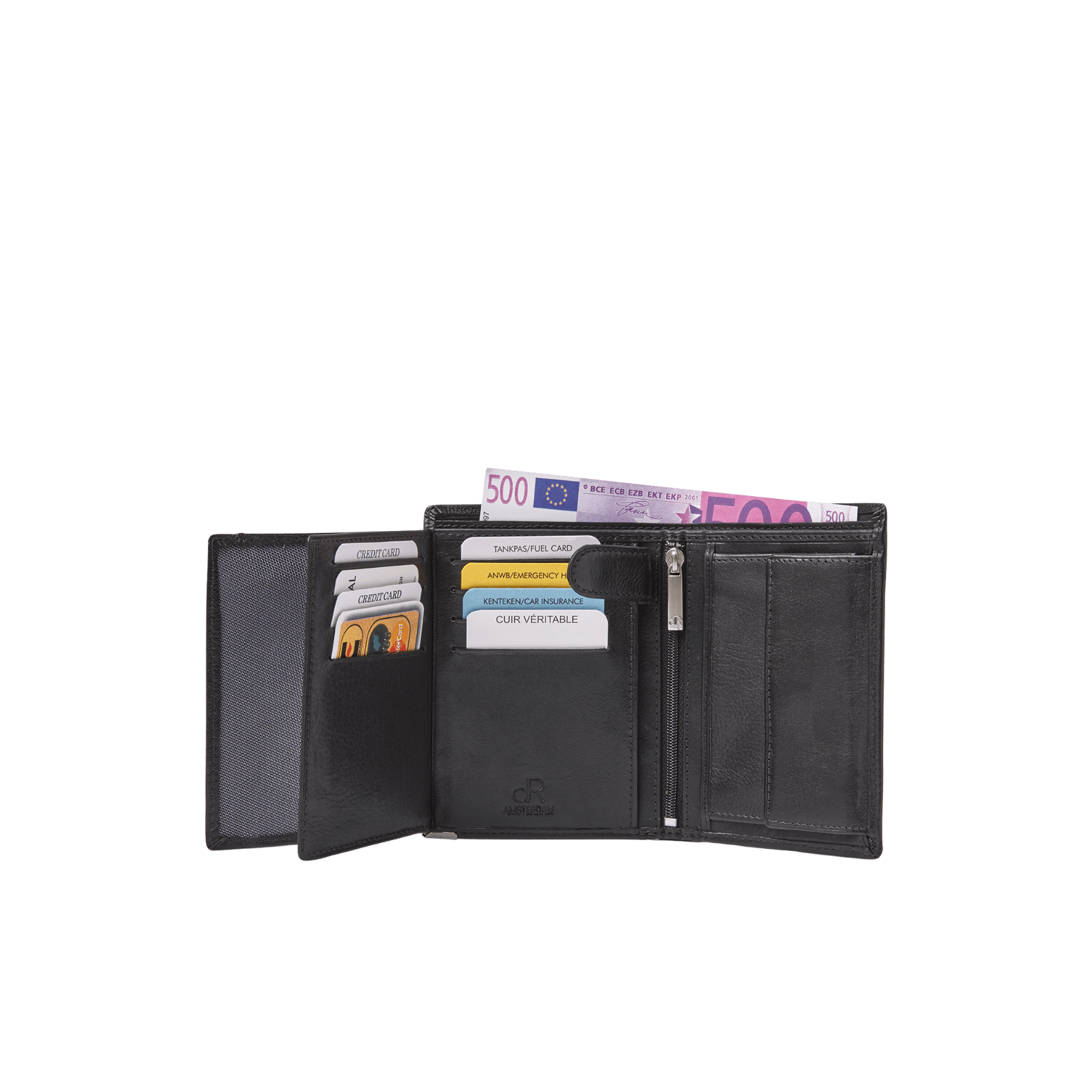 Portefeuille voor heren, met kaarthouders, RFID-bescherming, multifunctioneel