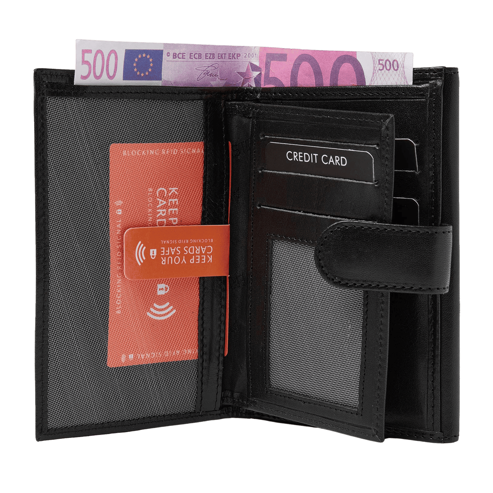 Portefeuille Dames Cuir avec Protection RFID | 11 Compartiments