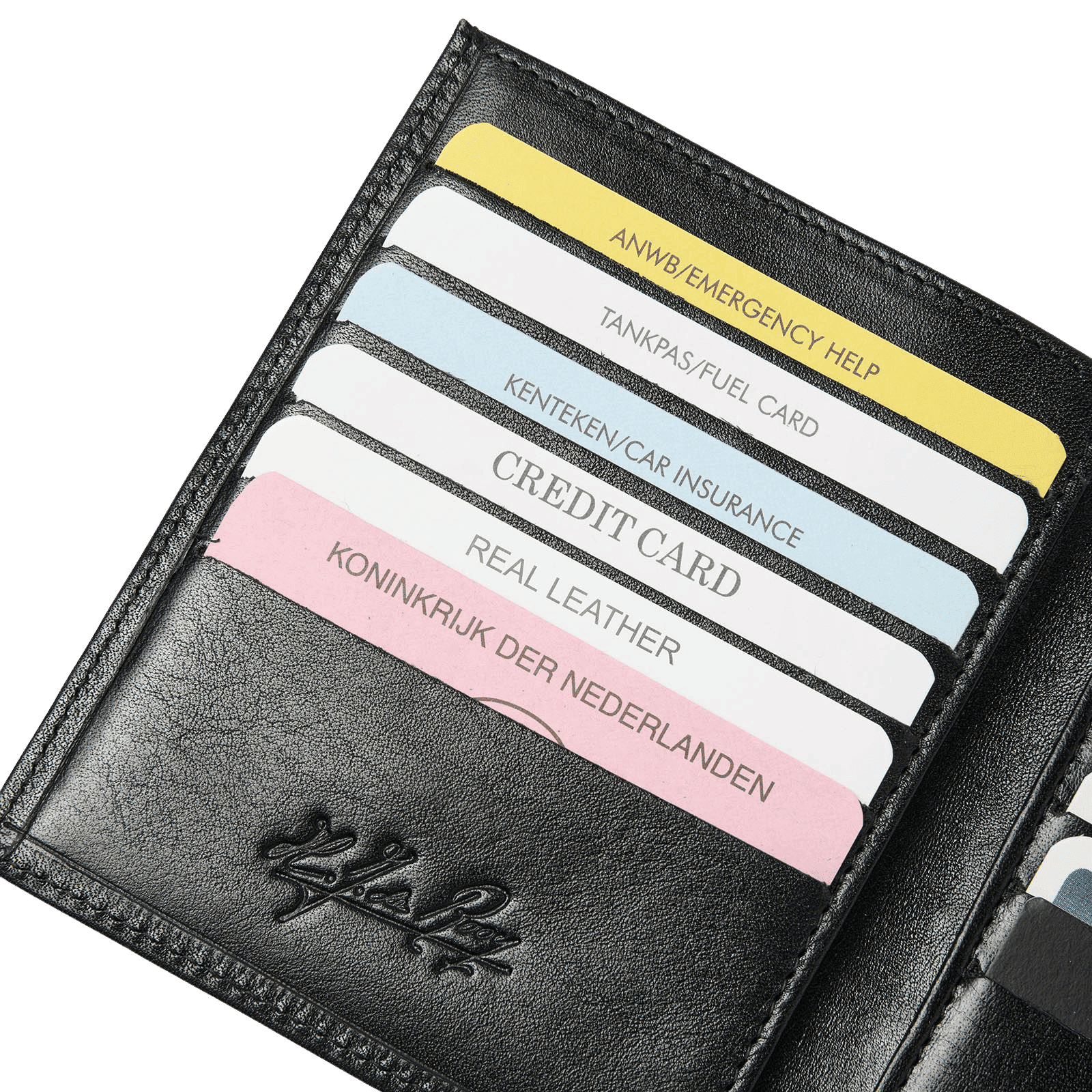 Portefeuille voor heren, met kaarthouders en RFID-bescherming