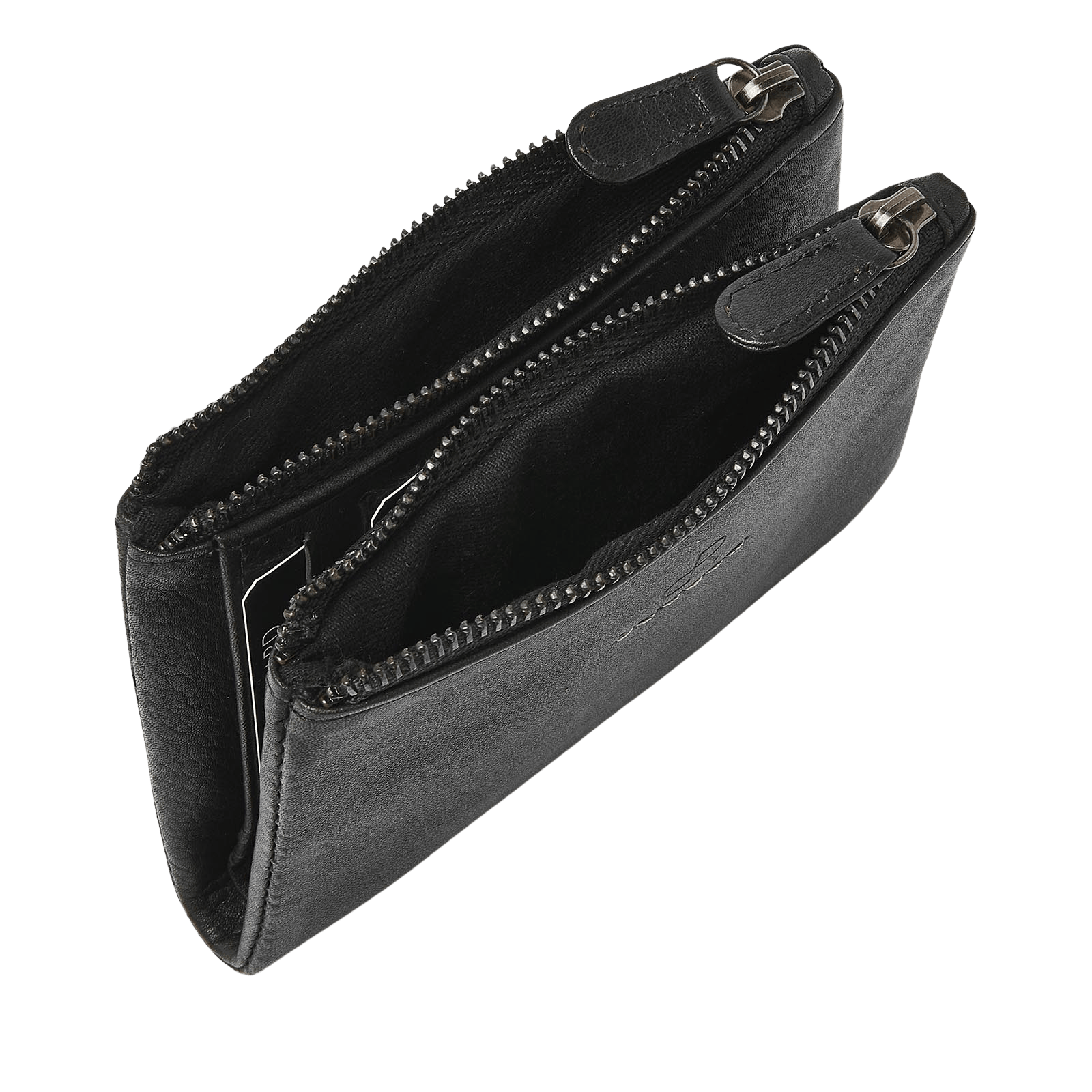 Damesportemonnee met ritsvakken, drukknop en multifunctioneel ontwerp