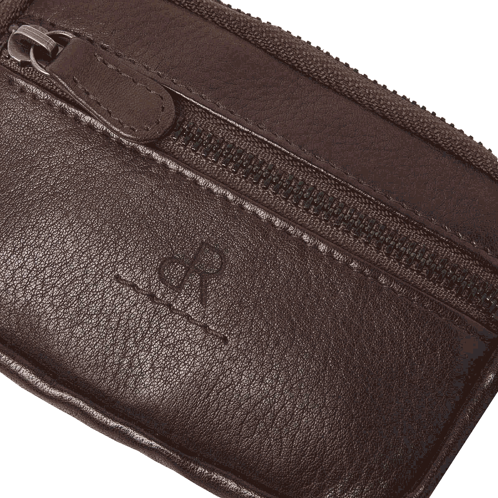 Sleutel-etui met rits, sleutelringen en RFID bescherming, compact