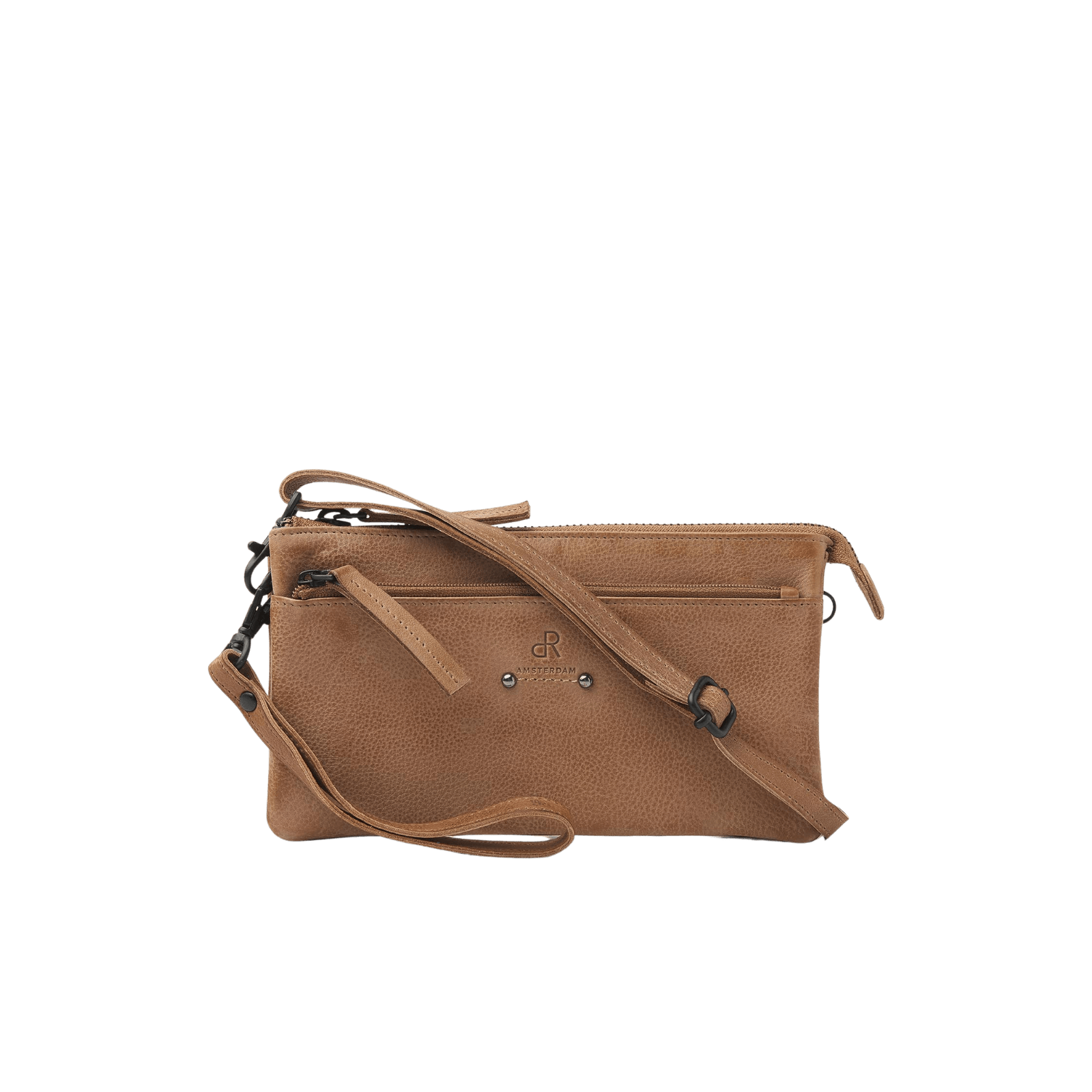 Leren crossbodytas met riem met patroon: damesschoudertas - België Leren crossbodytas met riem met patroon: damesschoudertas - België
