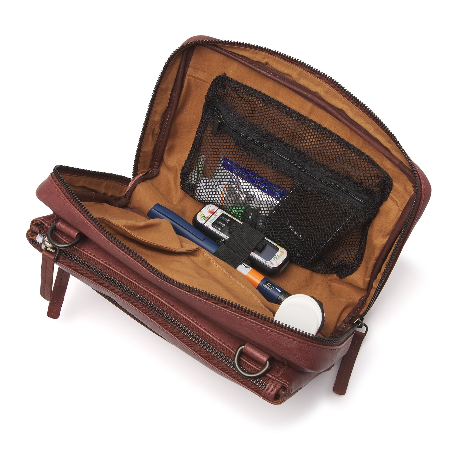 Sac bandoulière diabète Marly sac de rangement compact