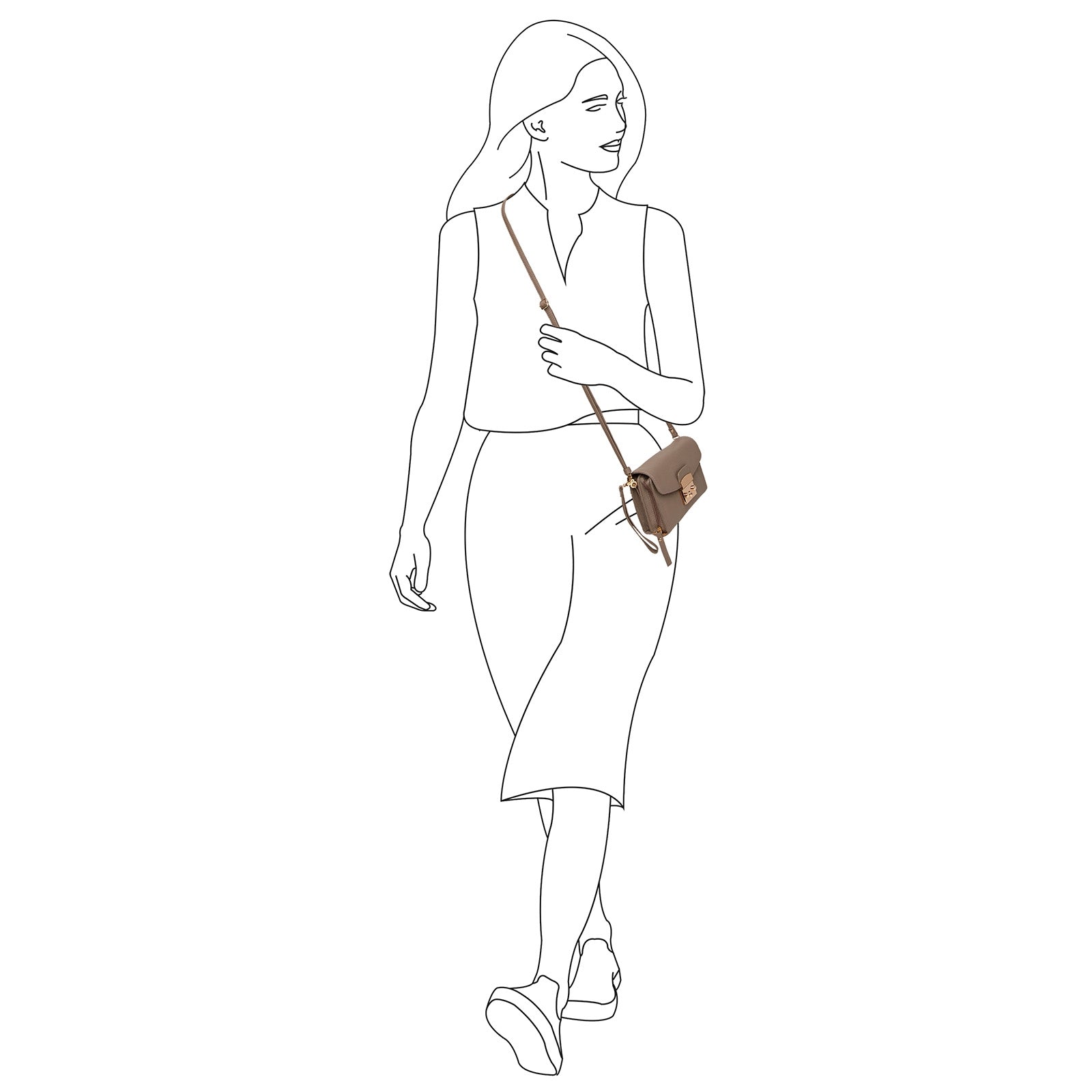 Diabetes schoudertas & clutch Kate crossbody & clutch