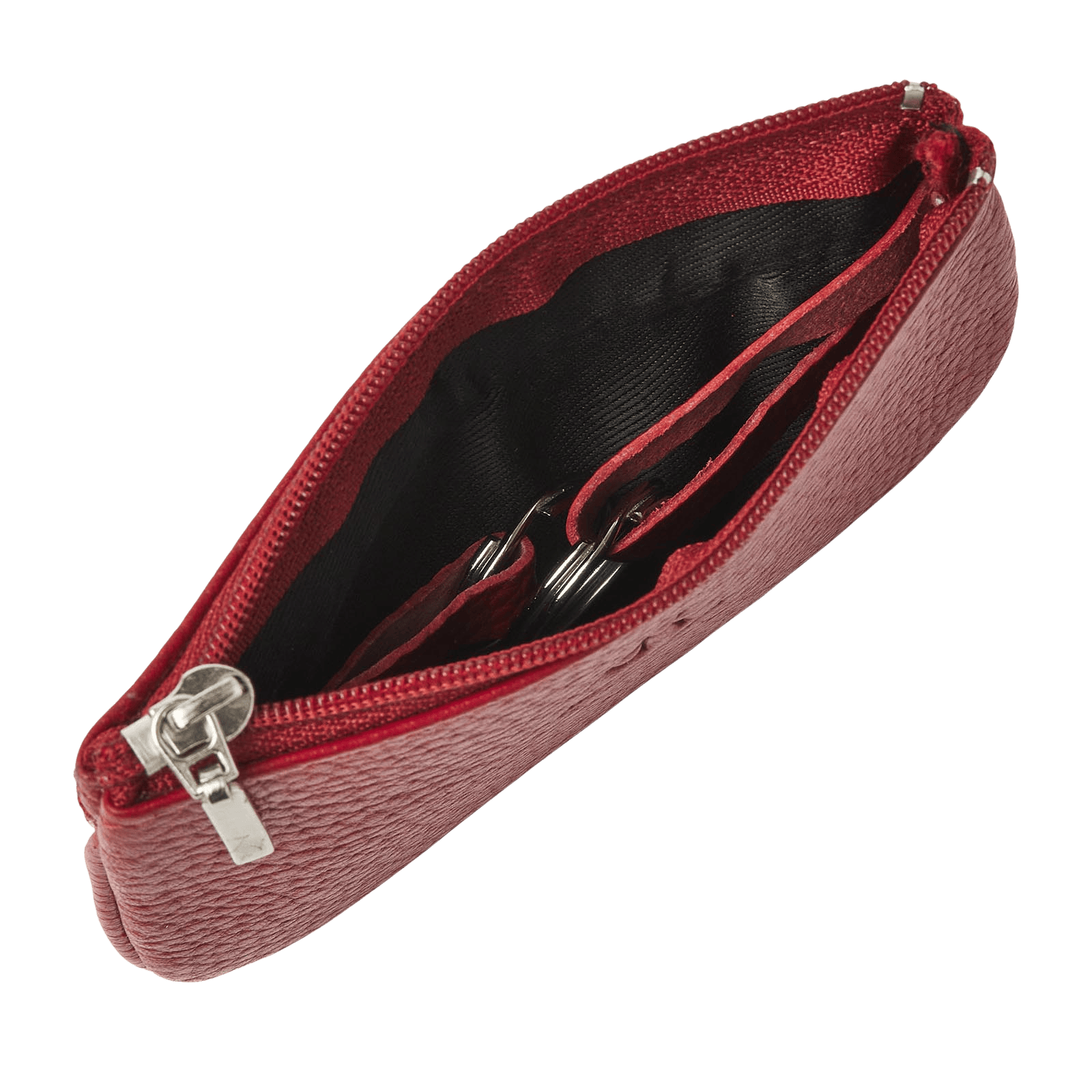 Sleutel-etui voor sleutels, organizer en portemonnee met rits